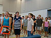 Tyler singing with his class