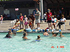 Tyler wearing his goggles in the pool