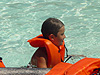 Another picture of Tyler doing his safety lesson