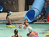 Tyler going down the slide