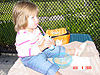 Jordan enjoying a small snack