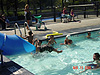 Tyler going down the slide