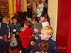 The kids sitting down for a picture break