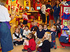 The kids getting their animal certificates