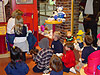 The kids learing how to make their own stuffed animal