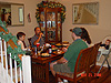 Everyone eathing their dinner