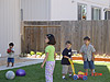 The kids playing