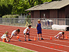 The boys getting ready to do another race