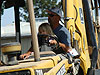 Jordan and Ken on the tractor