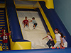 Shawn and Tyler going down the slide