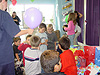 Tyler opening gifts