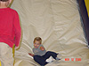Brett going down the slide