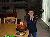Tyler making the number '6' with his hands