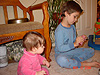 Jordan watching Tyler opening up the chips