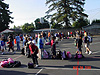 More students arriving for their first day of school