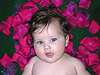 Jordan on some rose petals