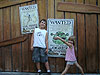 Tyler and Jordan in line to see Shrek 4-D