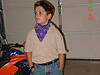 Tyler dressed up for Western Day