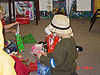 Tyler opening up his presents