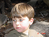 Tyler with his cheeks full of food