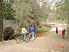 Ken, John, Riley, and Tyler by the bridge at Teneya Creek