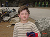 Tyler all hot and tired after a long bike ride