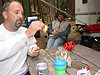Ken feeding his buddy