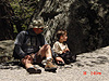 Ken and Tyler sitting back to relax