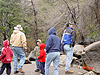 the base of Bridalveil Falls