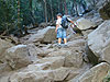 The steps on the way up to Vernal Falls