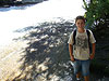 Tyler by the waters rushing into Emerald Pool