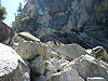Jordan, Tyler, and Tanya on the trail to Nevada Falls