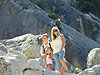 Jordan, Tyler, and Tanya on the trail to Nevada Falls