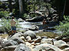 Tyler and Ken playing in the river on the top of Nevada Falls