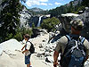 Ken and Tyler with Nevada Falls in the background