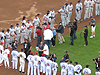 The players lining up