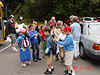 The students arriving