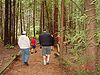 Walking down the trail