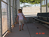 Jordan in the dugout before the game