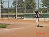Tyler practicing his batting