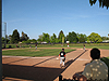 Tyler heading out to play first base