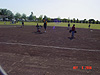 The As getting ready to receive their first pitch