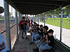 Tyler and his team in the dugout