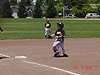 Tyler running to third base