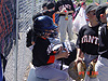 Tyler with the batting helmet on