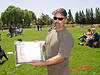 Ken with his plaque for being a sponsor