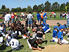 Tyler and his team sitting down