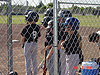 The team getting ready to bat