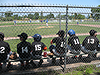 Tyler's team on the bench