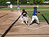 Tyler scoring a run